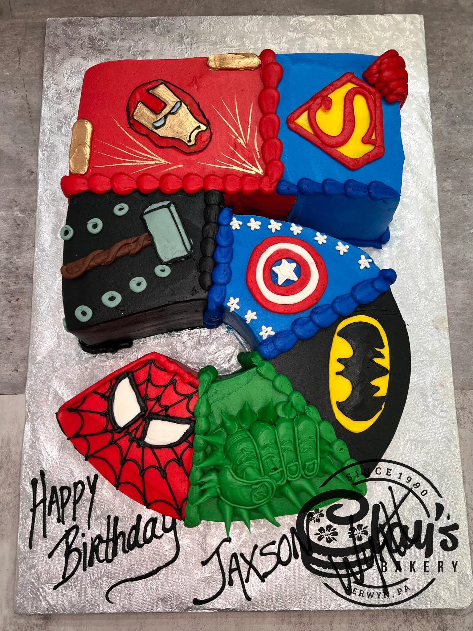 Super Hero Number Shape