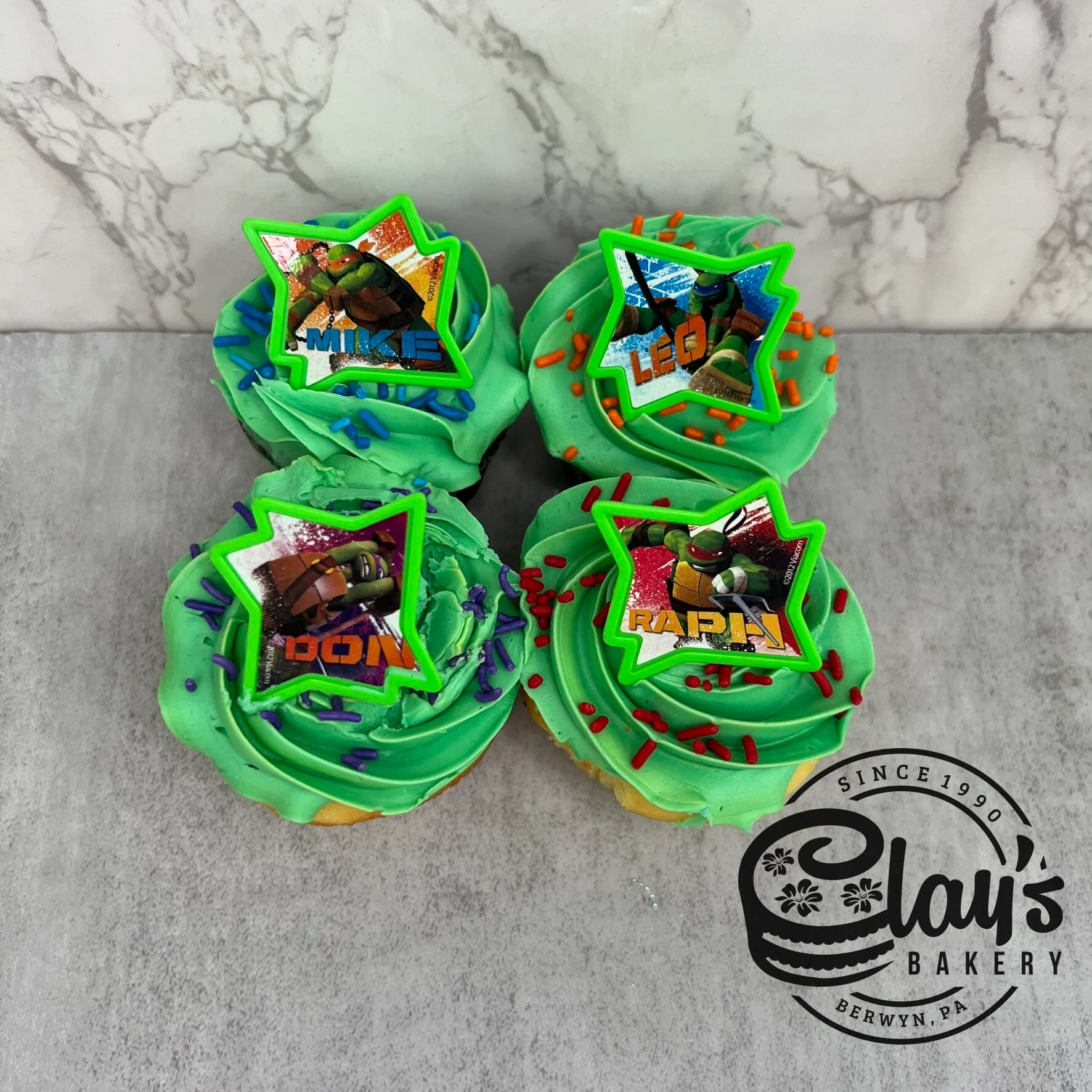 TMNT Ring Cupcakes