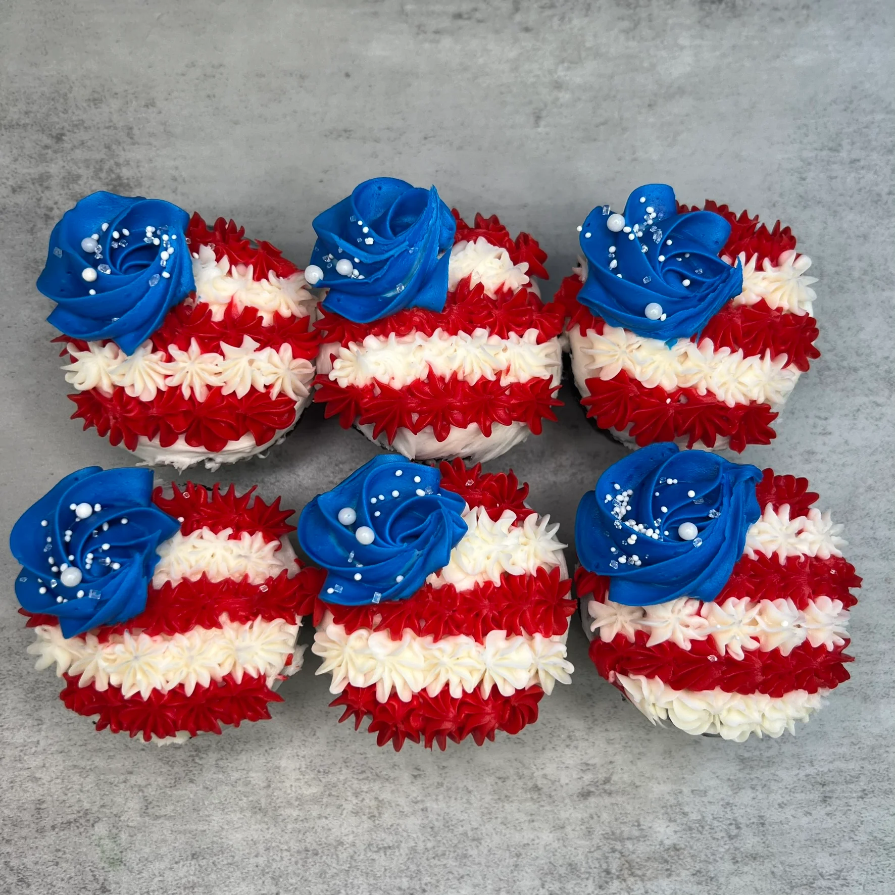 USA Flag Rosette Cupcakes - Image 2
