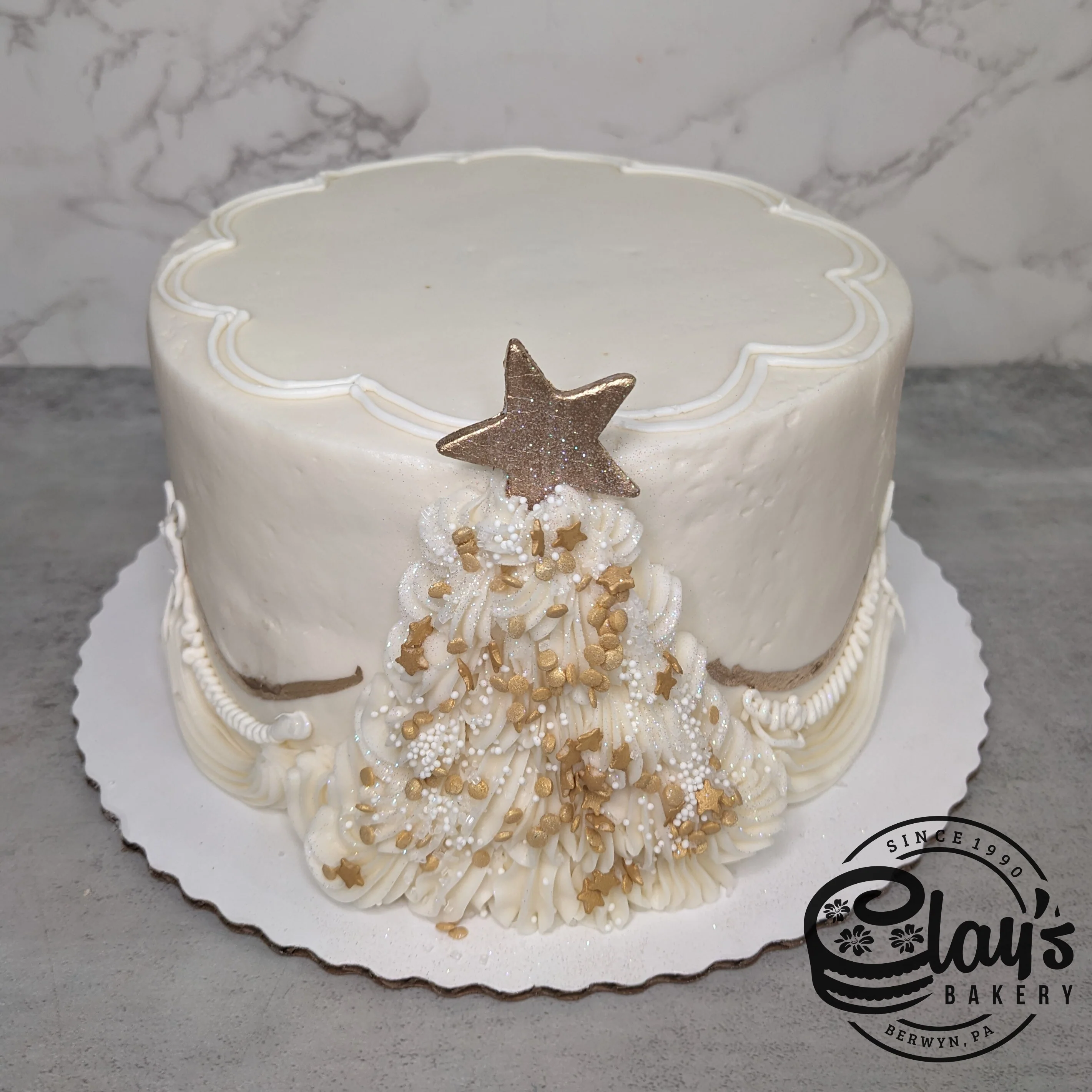White Gold Christmas Tree